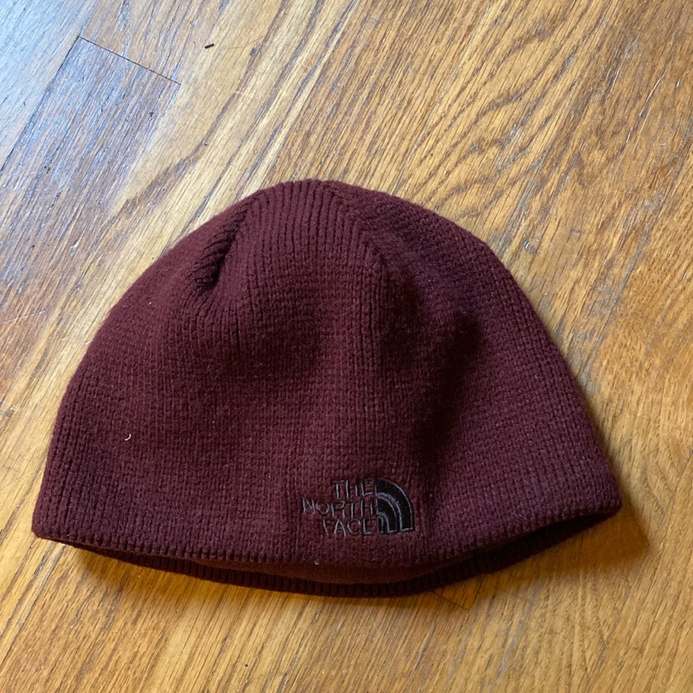 North Face Maroon Beanie
